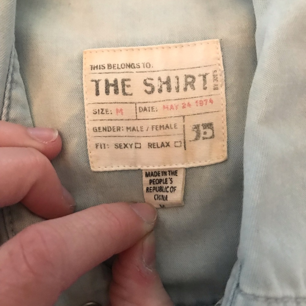 Denim Button Down - image 2